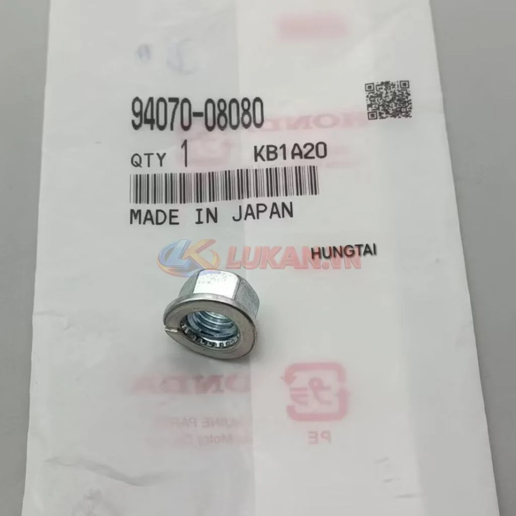 Ốc, tán treo treo pass pô xe DREAM Thái zin Honda Japan 94070-08080 - Ảnh 3