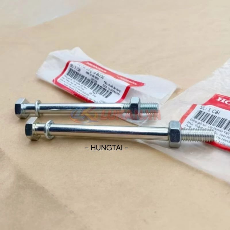 Cặp ốc, cốt treo máy, động cơ WAVE ALPHA, RS, S100, RSX.... zin bu lông 8x100 95301-081-1008 - Ảnh 4
