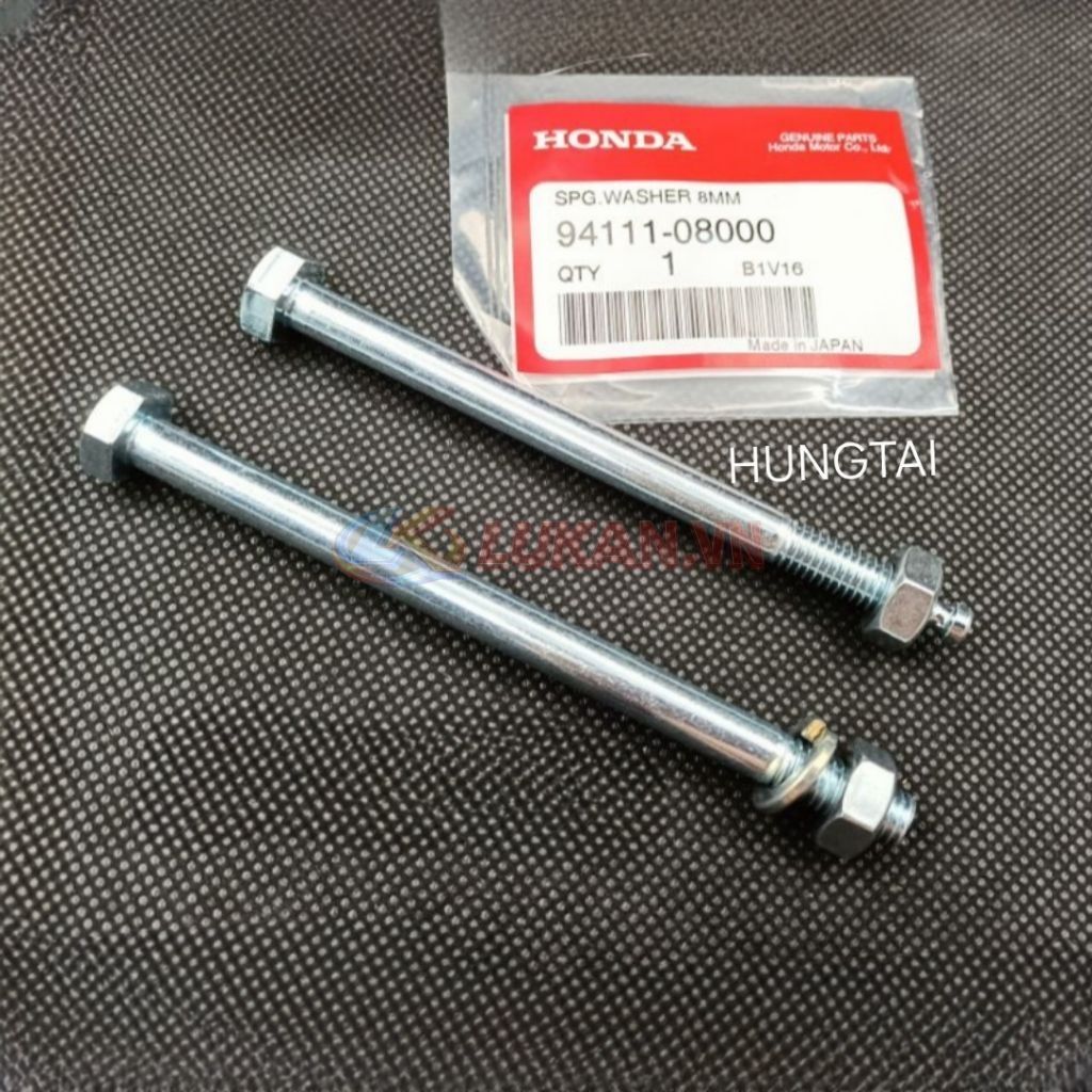 Cặp ốc, trục cốt treo máy, động cơ xe DREAM... zin Honda. bu lông 8mm 94030-08000