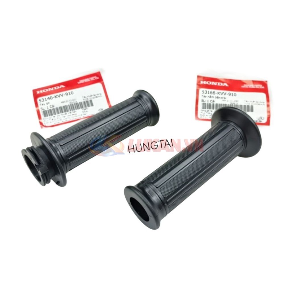 Cặp cao su bao tay nắm, lái Super DREAM việt loại gắn gù zin Honda 53140-KVV-910, 53166-KVV-910