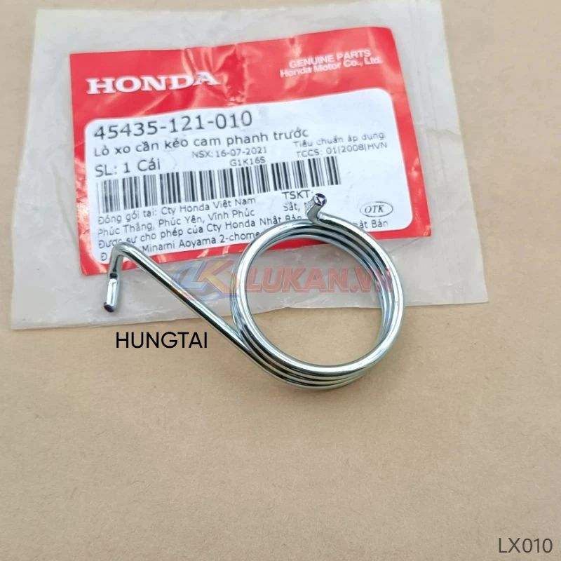 Lò xo kéo pass phanh, càng thắng trước DREAM, WAVE... zin 45435-121-010 - Ảnh 3