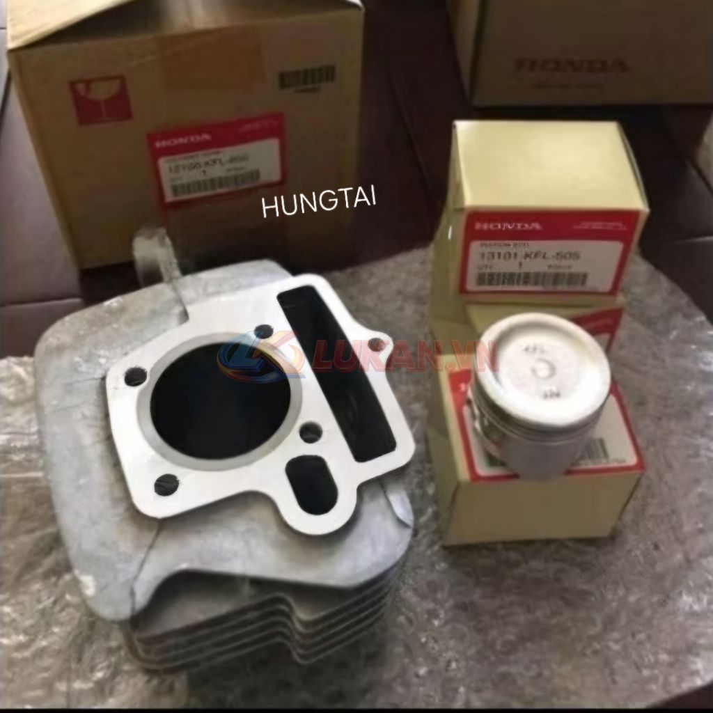 Bộ lòng hơi xi lanh xe WAVE Thái 110, FUTURE 1... luôn pitong bạc zin 12100-KFL-850 - Ảnh 2