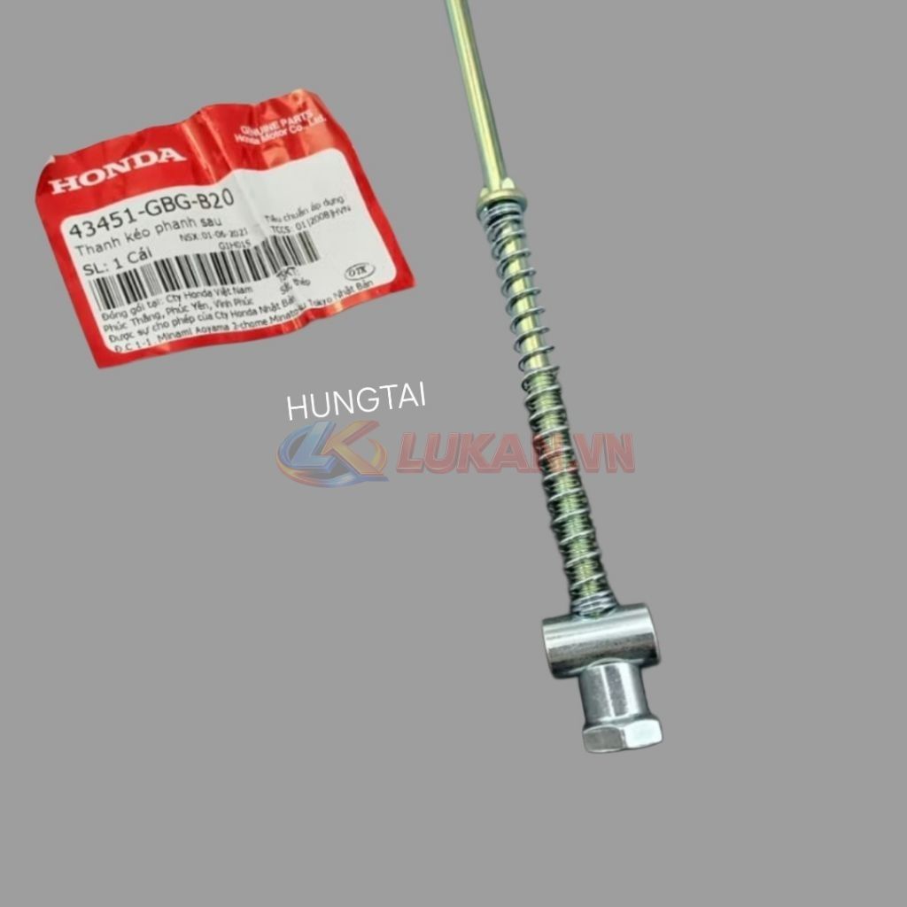 Cây đũa thắng, phanh sau xe DREAM zin Honda luôn ốc lò xo 43451-GBG-B20 - Ảnh 2