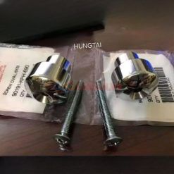 Cặp gù trắng inox gắn bao tay lái DREAM, WAVE, FUTURE... zin Honda luôn ốc 90191-KPH-690