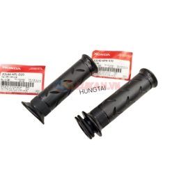 Cặp cao su, bao tay nắm, lái WAVE A, ALPHA, RS, S100, RSX...  zin 53166-KFL-D20, 53140-KPH-970