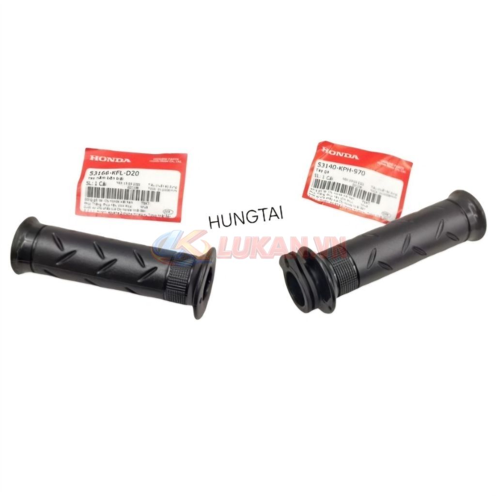 Cặp cao su, bao tay nắm, lái WAVE A, ALPHA, RS, S100, RSX... zin 53166-KFL-D20, 53140-KPH-970 - Ảnh 2