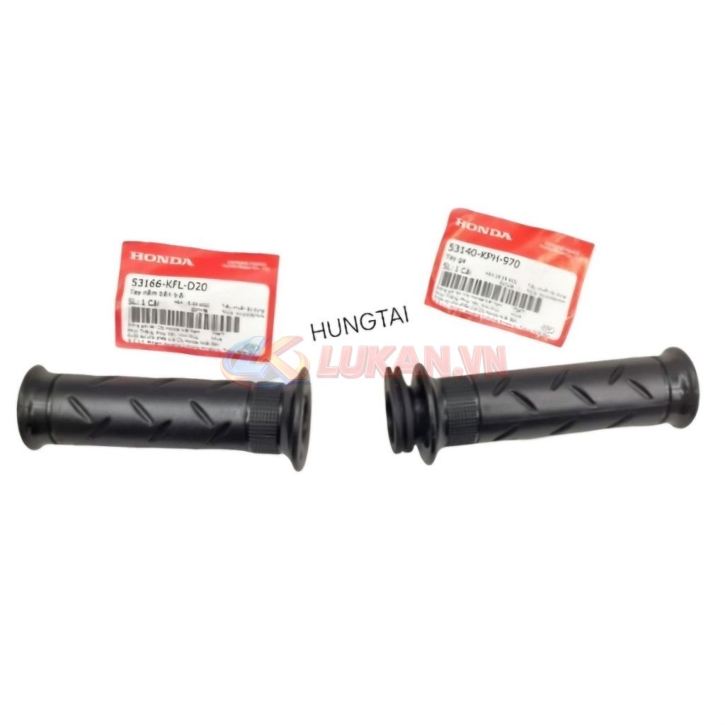 Cặp cao su, bao tay nắm, lái WAVE A, ALPHA, RS, S100, RSX... zin 53166-KFL-D20, 53140-KPH-970 - Ảnh 4