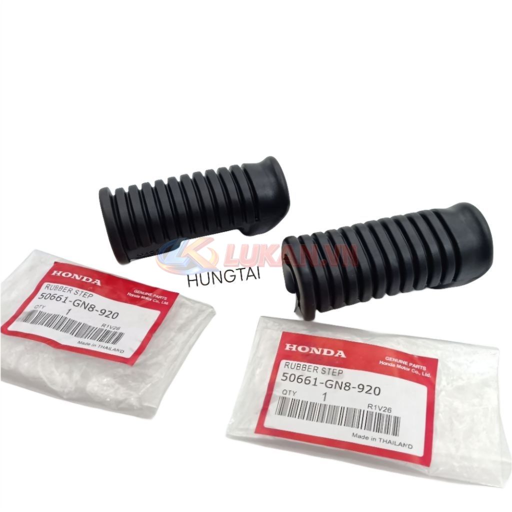 Cặp cao su gác chân trước xe DREAM, WAVE... zin Honda Thái xịn 50661-GN8-920 - Ảnh 2