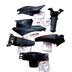 Bộ 6 ốp nhựa nhám đen, áo WAVE A, ALPHA, RS, S100...  zin Honda