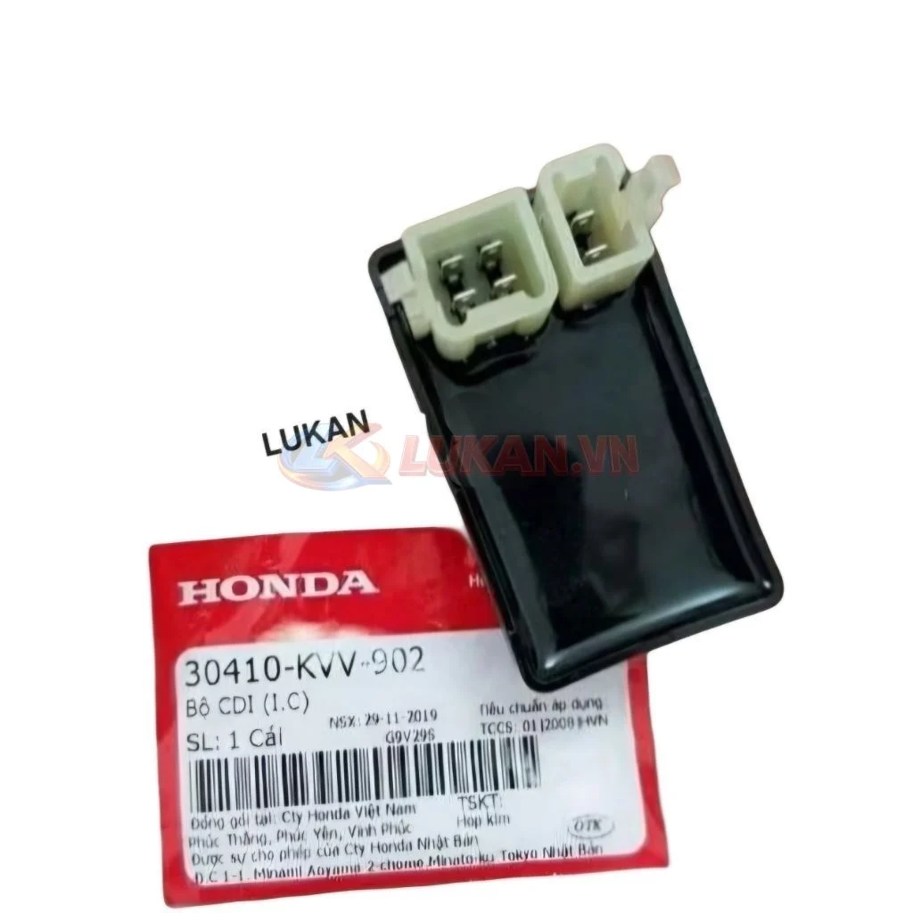 Cục IC đánh lửa xe Super DREAM ổ giắc cắm đôi zin Honda 30410-KVV-902 - Ảnh 3