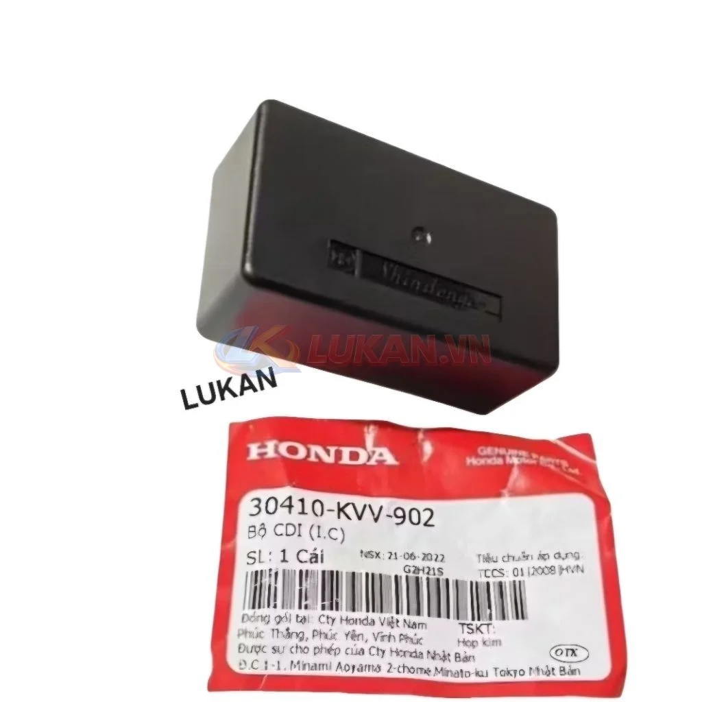 Cục IC đánh lửa xe Super DREAM ổ giắc cắm đôi zin Honda 30410-KVV-902 - Ảnh 2