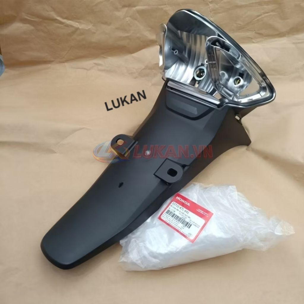 Nhựa dè đuôi biển số, chắn bùn đuôi WAVE A, RS, S100... zin Honda 33710-KTL-641 - Ảnh 3