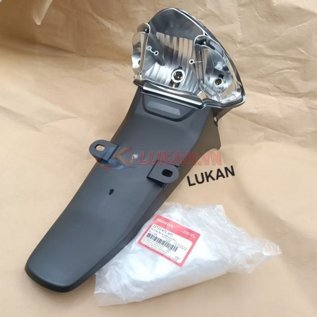 Nhựa dè đuôi biển số, chắn bùn đuôi WAVE A, RS, S100... zin Honda 33710-KTL-641 - Ảnh 4