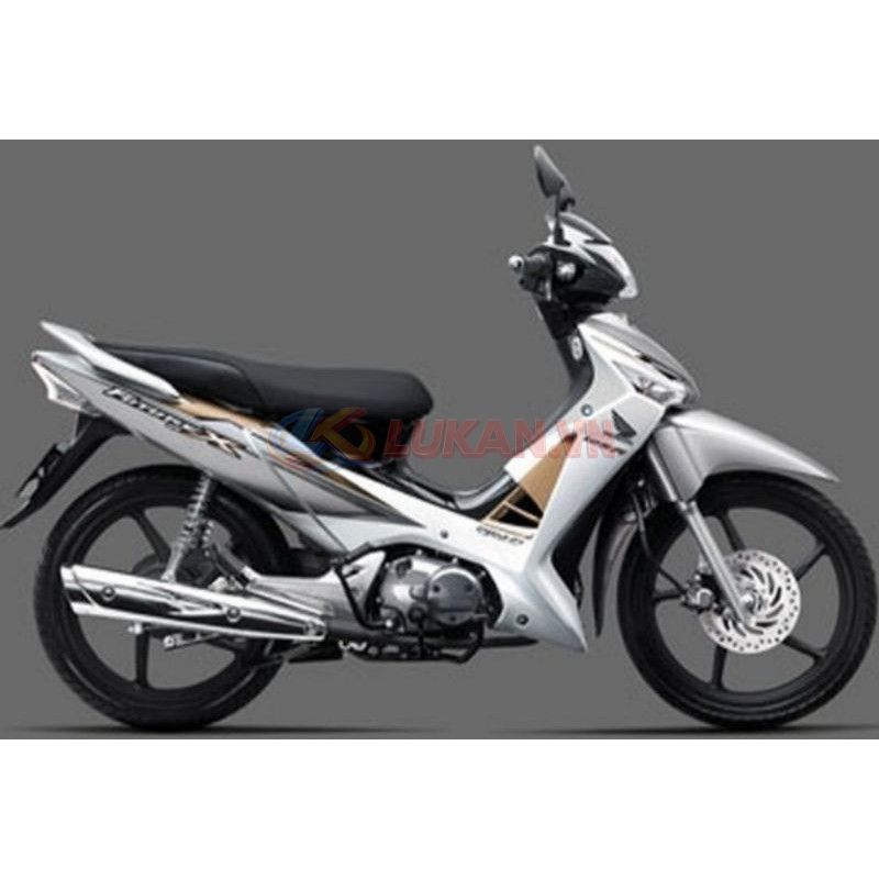 Bộ 4 ốp lốc máy xe FUTURE NEO, X 125 Xám zin Honda - Ảnh 2