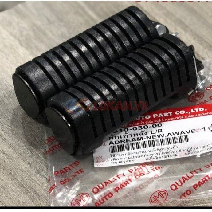 Cặp cao su gác để chân sau xe WAVE Thái, DREAM lùn xịn
