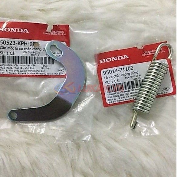 Móc lò xo chống đứng, giữa WAVE A, RS, S100, FUTURE 125.... zin Honda 95014-71102