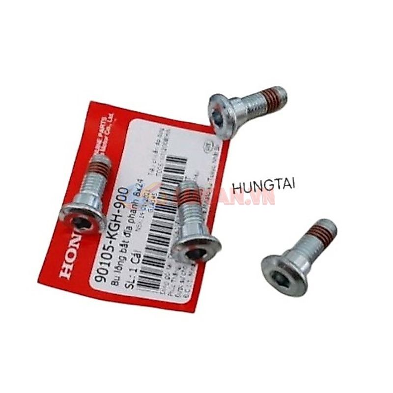 1 Ốc, bu lông bắt đĩa thắng, phanh WAVE, FUTURE 125, WINNER.... zin 8x24 90105-KGH-900