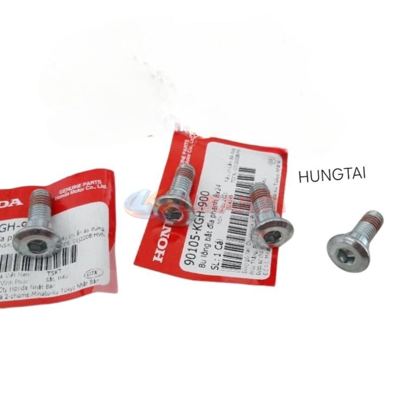 1 Ốc, bu lông bắt đĩa thắng, phanh WAVE, FUTURE 125, WINNER.... zin 8x24 90105-KGH-900 - Ảnh 2