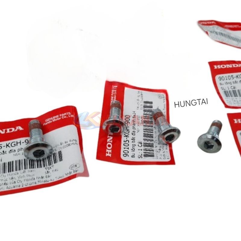 1 Ốc, bu lông bắt đĩa thắng, phanh WAVE, FUTURE 125, WINNER.... zin 8x24 90105-KGH-900 - Ảnh 4