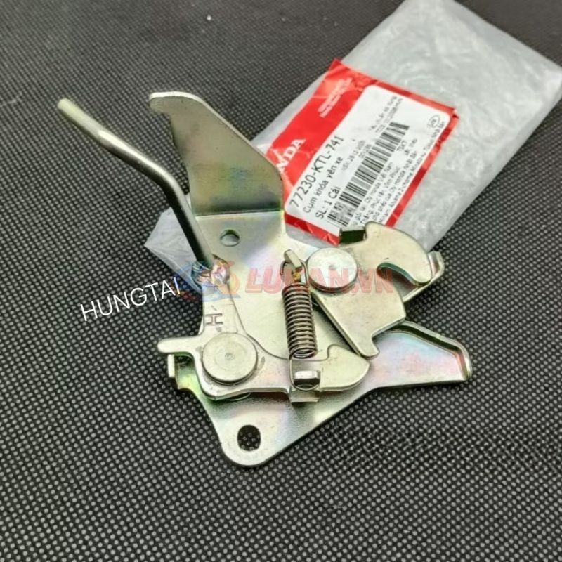 Chốt gài cốp, bướm khóa Yên sau WAVE A, RS, S100, RSX... zin Honda 77230-KTL-741