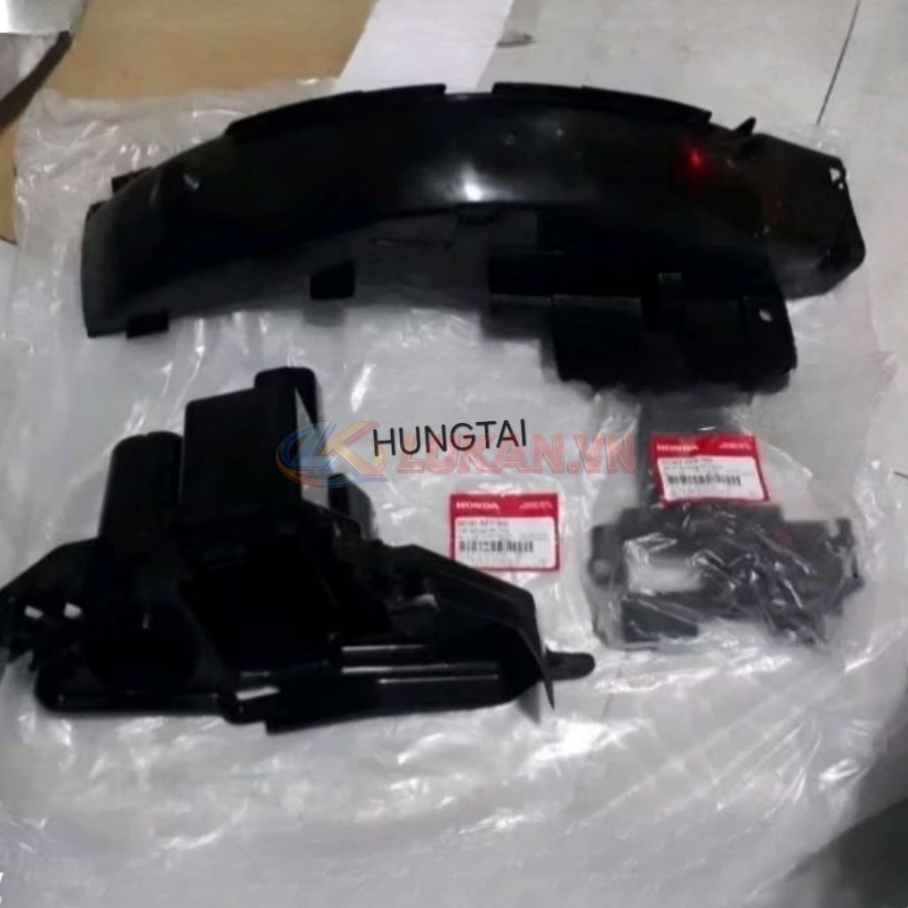 Bộ nhựa đen lót gầm, hộp bình WAVE Thái, ALPHA, ZX... zin Honda