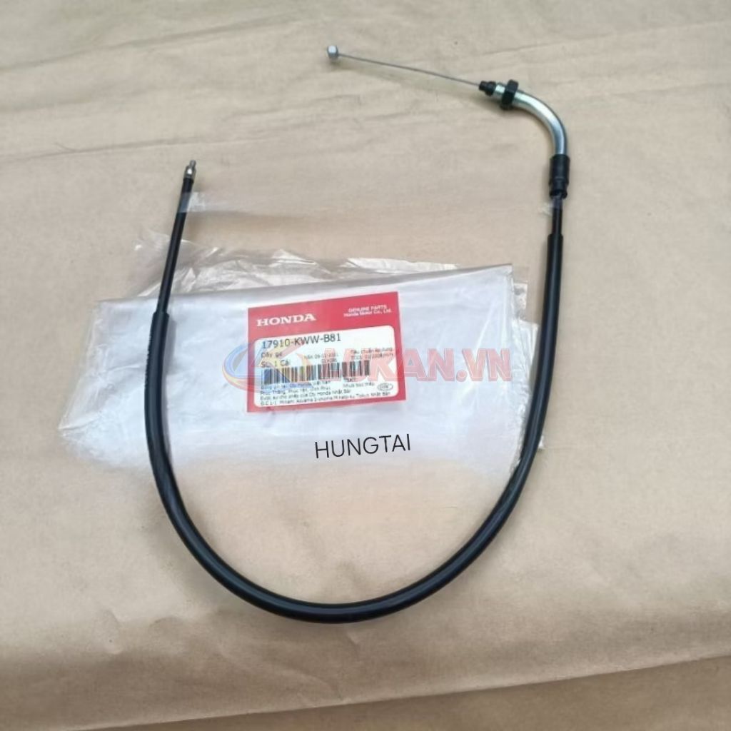 Sợi dây kéo ga xe WAVE S110, RSX, RS, BLADE.....zin chính hãng 17910-KWW-B81 - Ảnh 2