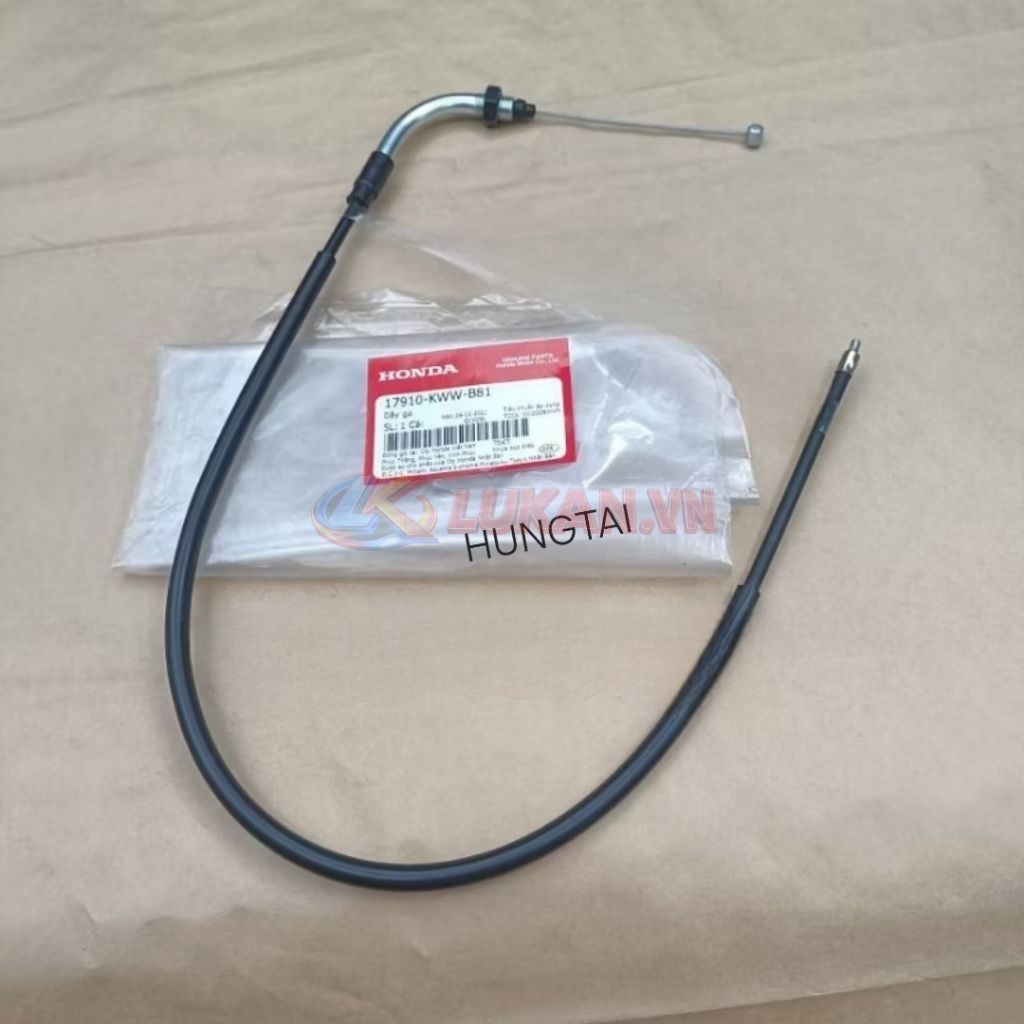 Sợi dây kéo ga xe WAVE S110, RSX, RS, BLADE.....zin chính hãng 17910-KWW-B81
