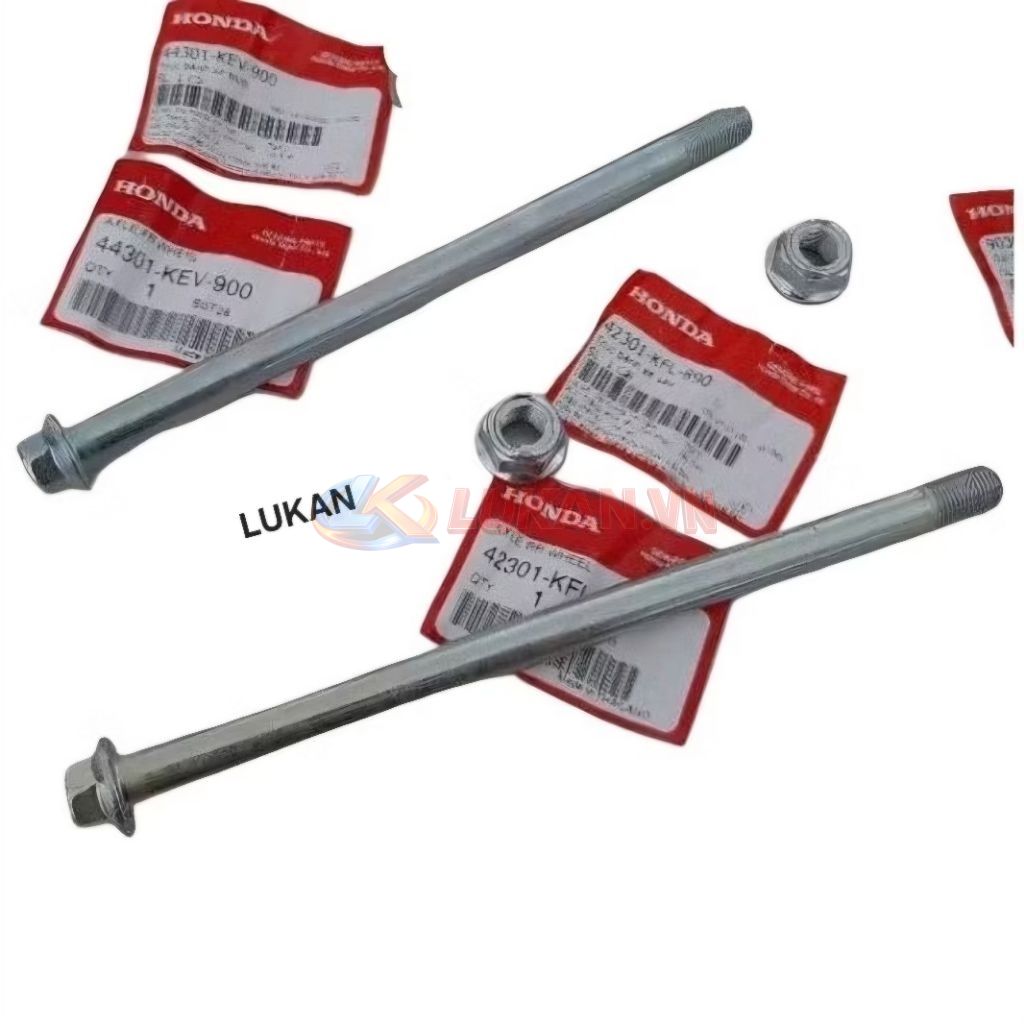 Bộ ốc, trục cốt đùm bánh trước sau FUTURE 1 đời đầu zin Honda - Ảnh 2