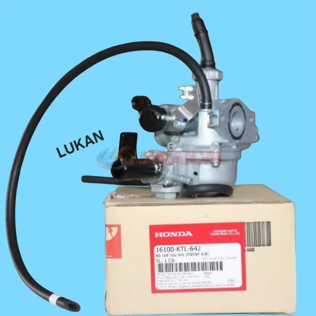 Bình xăng con, chế Hòa khí xe WAVE A, RS, S100.... zin Honda 16100-KTL-642 - Ảnh 2