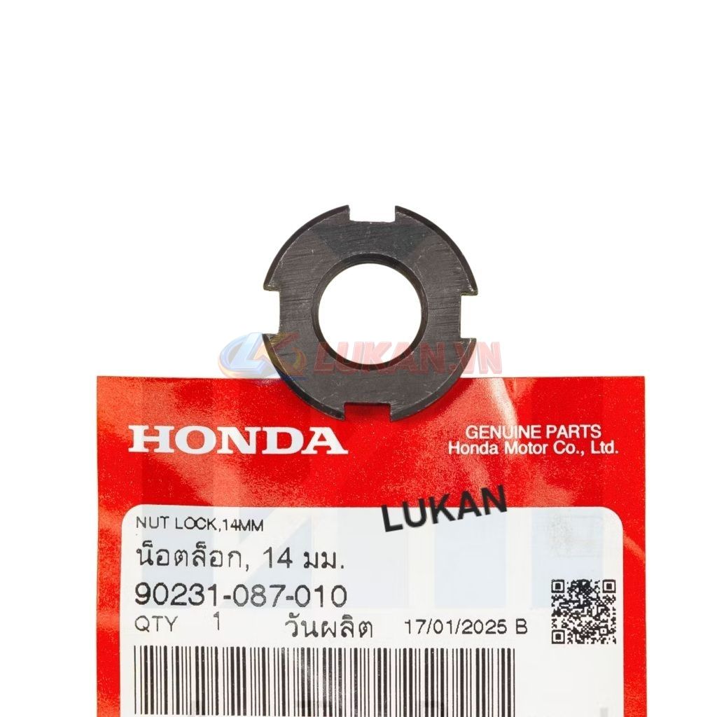 Ốc khóa chuông trước, nồi côn, ly hợp DREAM, WAVE, FUTURE.... tán 14mm zin 90231-087-010 - Ảnh 5