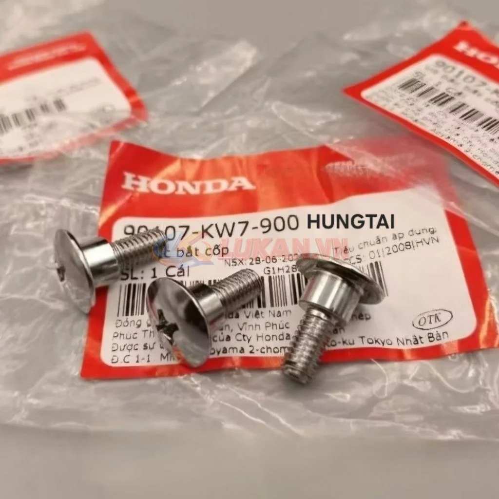 1 Ốc, vít bắt cốp xe WAVE Thái, ALPHA, ZX, RS.... zin chính hãng 90107-KW7-900