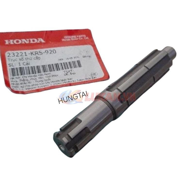 Trục cốt số, nhông tải xe DREAM, WAVE ALPHA, ZX.... zin Honda 23221-KRS-920