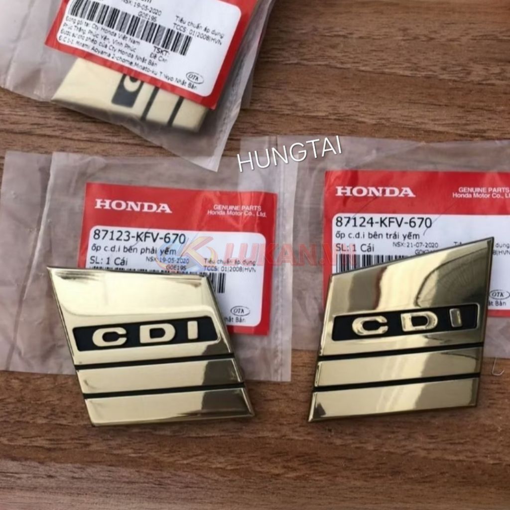Cặp CDI vàng gắn lưỡi trâu, lườn yếm xe DREAM zin chính hãng 87123-KFV-670, 87124-KFV-670