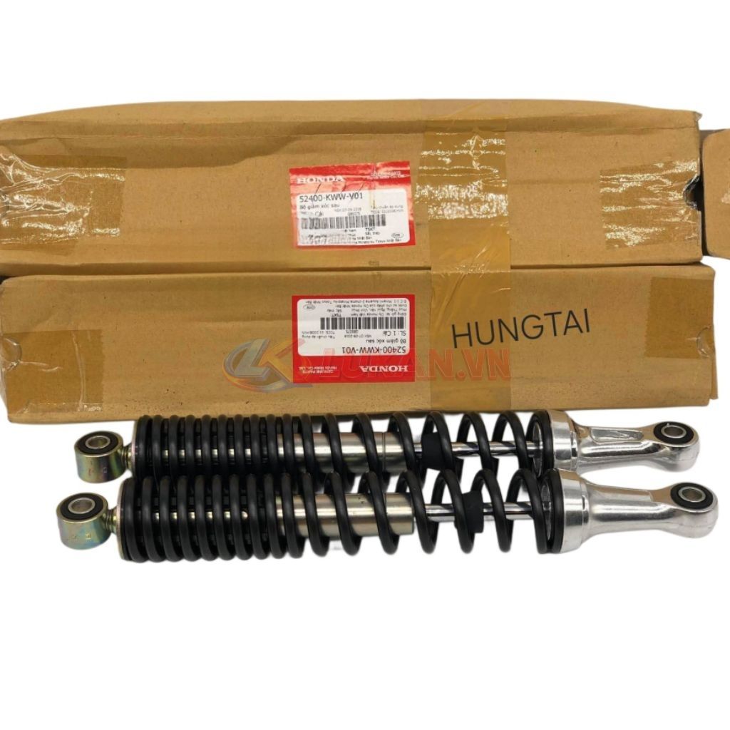 Cặp phuộc, nhún giảm sóc sau WAVE S110, RSX, BLADE, A110... Đen zin 52400-KWW-V01 - Ảnh 2