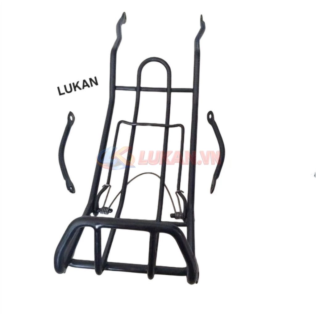 Baga giữa kẹp đồ xe DREAM màu đen bọc nhựa, mẫu xưa - Ảnh 3