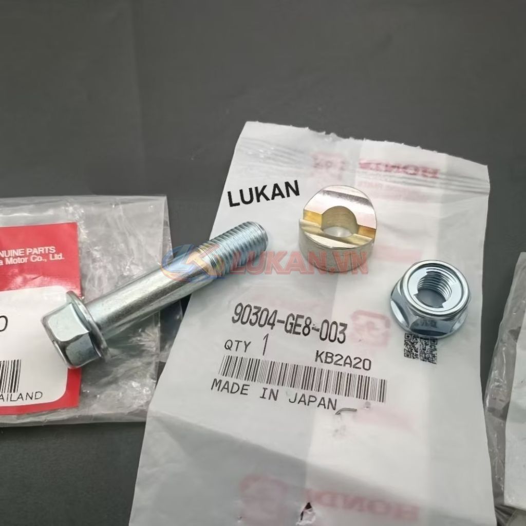 Bộ ốc bắt cổ chảng ba, sọ khỉ tay lái DREAM, WAVE... zin Honda Thái 90304-GE8-003 - Ảnh 3