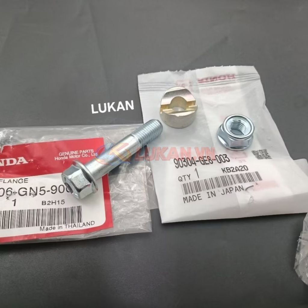 Bộ ốc bắt cổ chảng ba, sọ khỉ tay lái DREAM, WAVE... zin Honda Thái 90304-GE8-003 - Ảnh 6