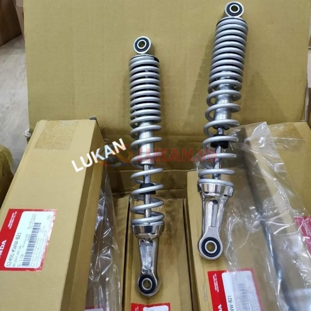 Cặp phuộc nhún giảm sóc sau WAVE S110, RSX, BLADE, A110... Bạc zin 52400-KWW-B21