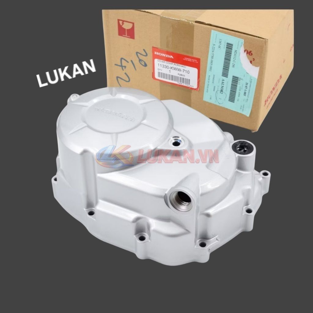 Nắp ốp lốc máy phải, nồi côn xe WAVE S110, RS.... Bạc zin Honda 11330-KWW-710