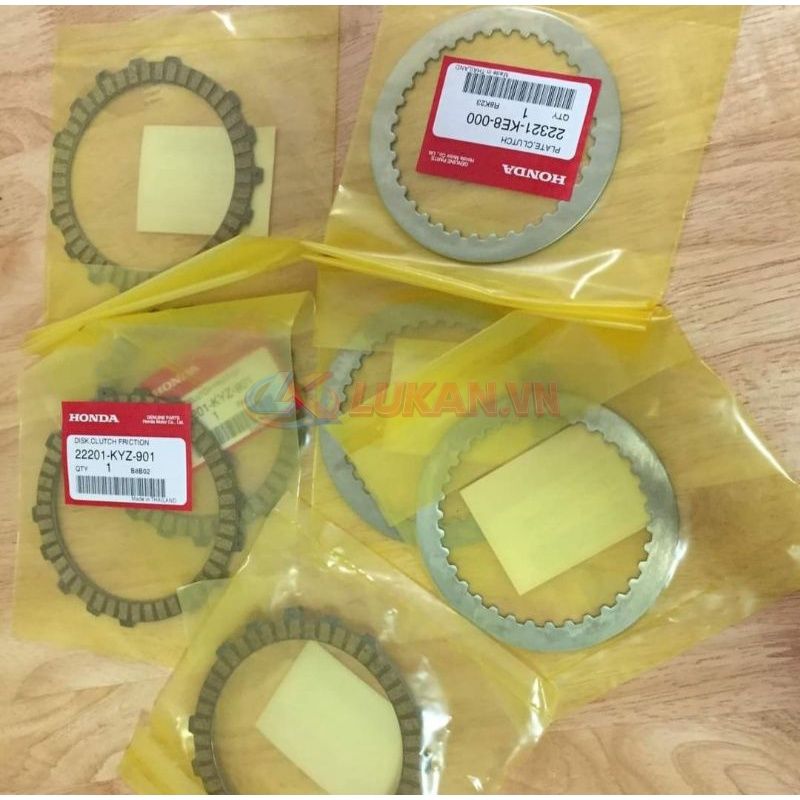 Bộ lá sắt, bố nồi côn xe FUTURE 2, NEO, X 125 zin Honda - Ảnh 2