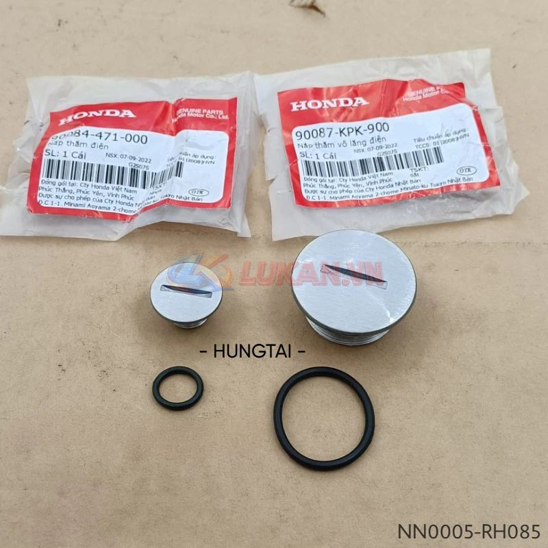 Cặp nắp thăm lốc đề lửa, điện nhôm FUTURE 2, NEO, X 125.... zin 90087-KPK-900, 90084-471-000 - Ảnh 2