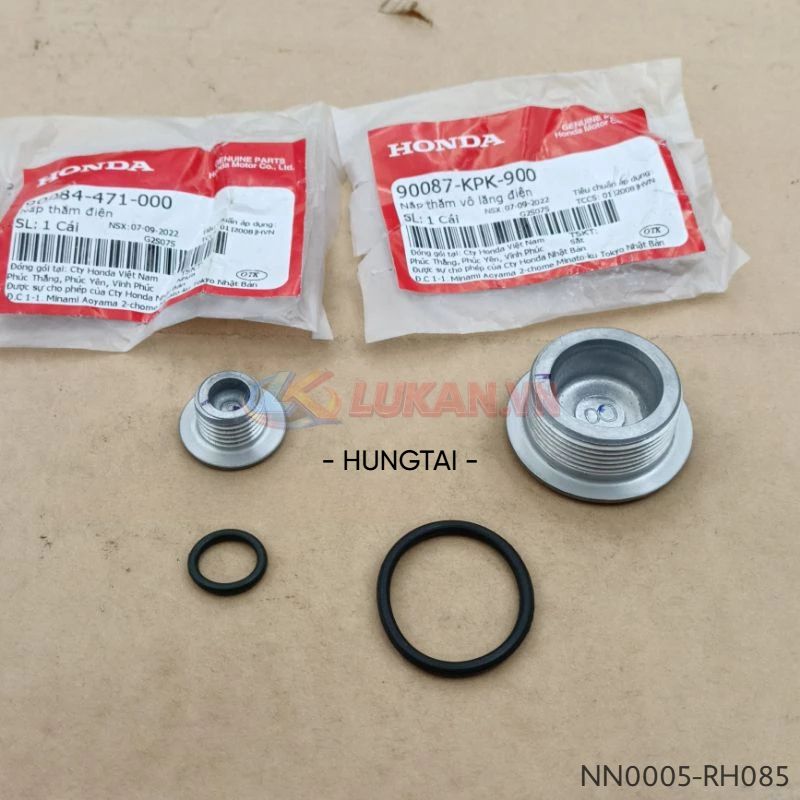 Cặp nắp thăm lốc đề lửa, điện nhôm FUTURE 2, NEO, X 125.... zin 90087-KPK-900, 90084-471-000 - Ảnh 3