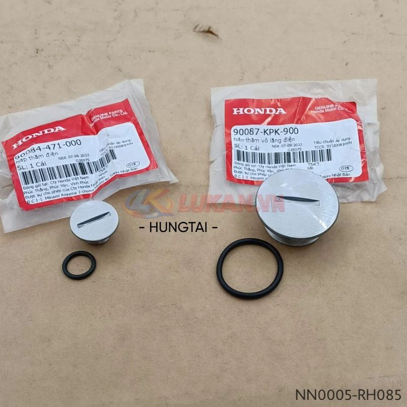 Cặp nắp thăm lốc đề lửa, điện nhôm FUTURE 2, NEO, X 125.... zin 90087-KPK-900, 90084-471-000 - Ảnh 4