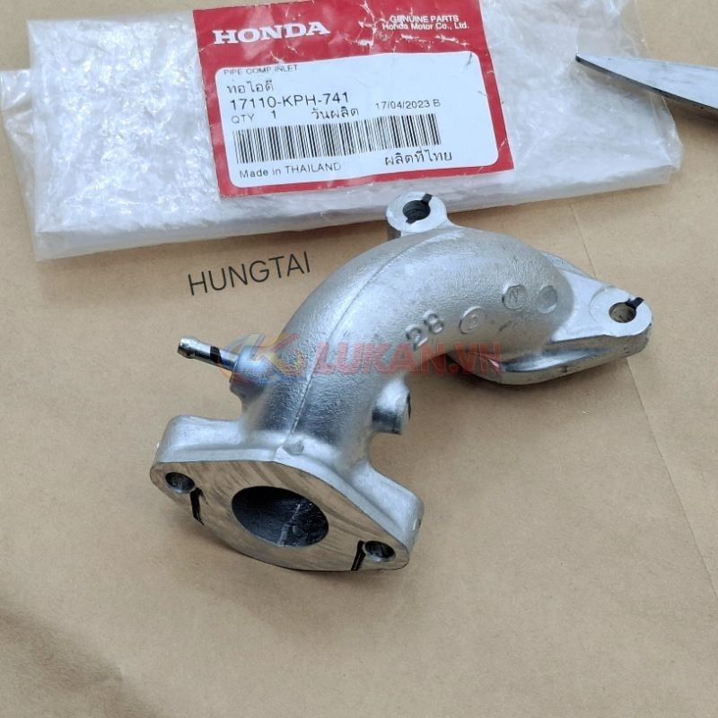 Ống cổ hút, co bình xăng con FUTURE 2, NEO, X 125... zin Honda 17110-KPH-741