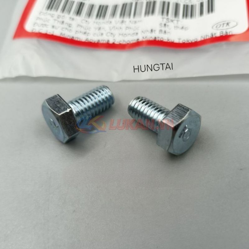 Ốc nhựa ốp vai, baga mũi, Pô e DREAM ,WAVE, FUTURE.... bu lông 6x12 zin 92101-060-120A - Ảnh 4