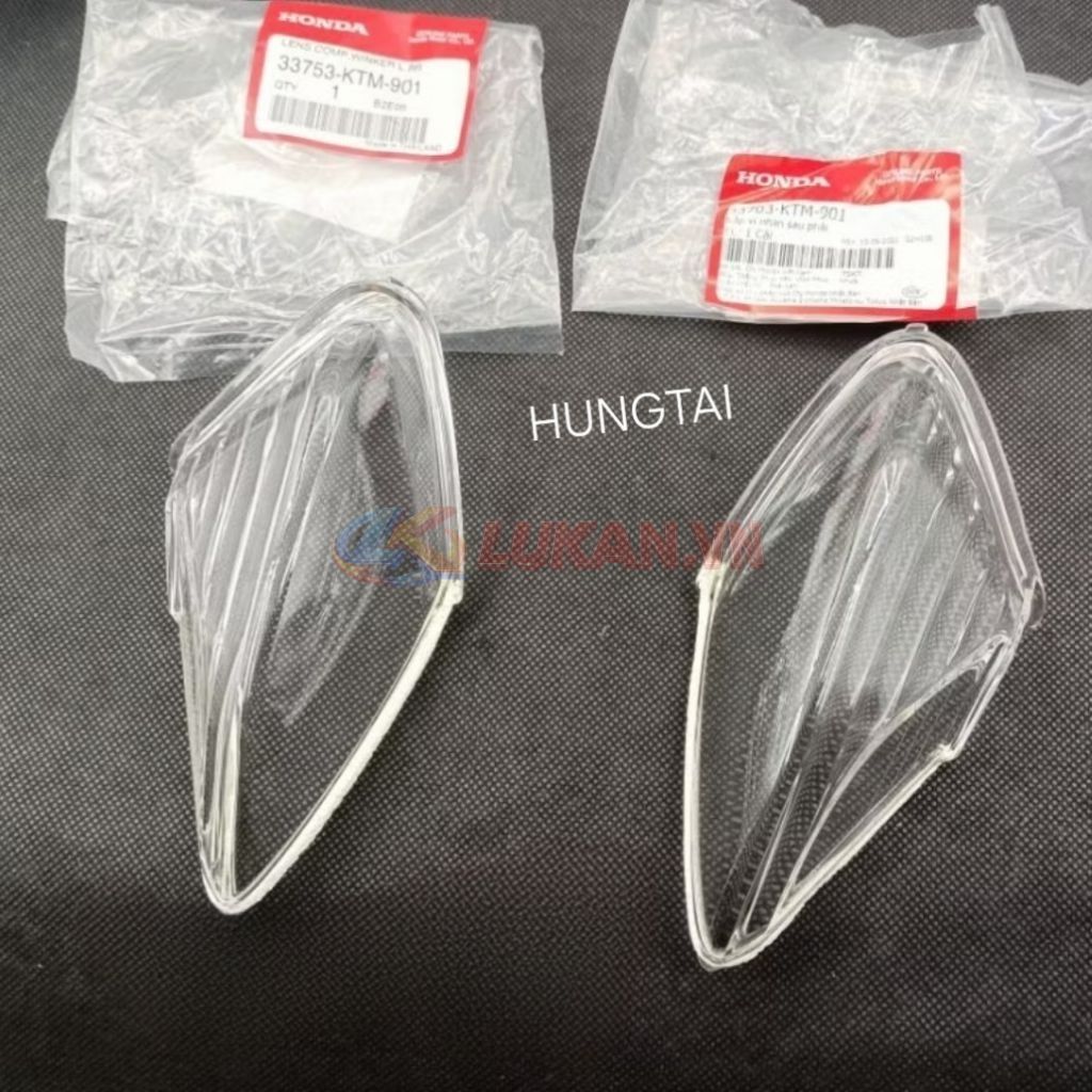 Bộ nắp chụp lái, ốp võ đèn hậu, xi nhan FUTURE 2, WAVE 125 zin Honda 33753-KTM-901, 33703-KTM-901, 33702-KTM-901 - Ảnh 3