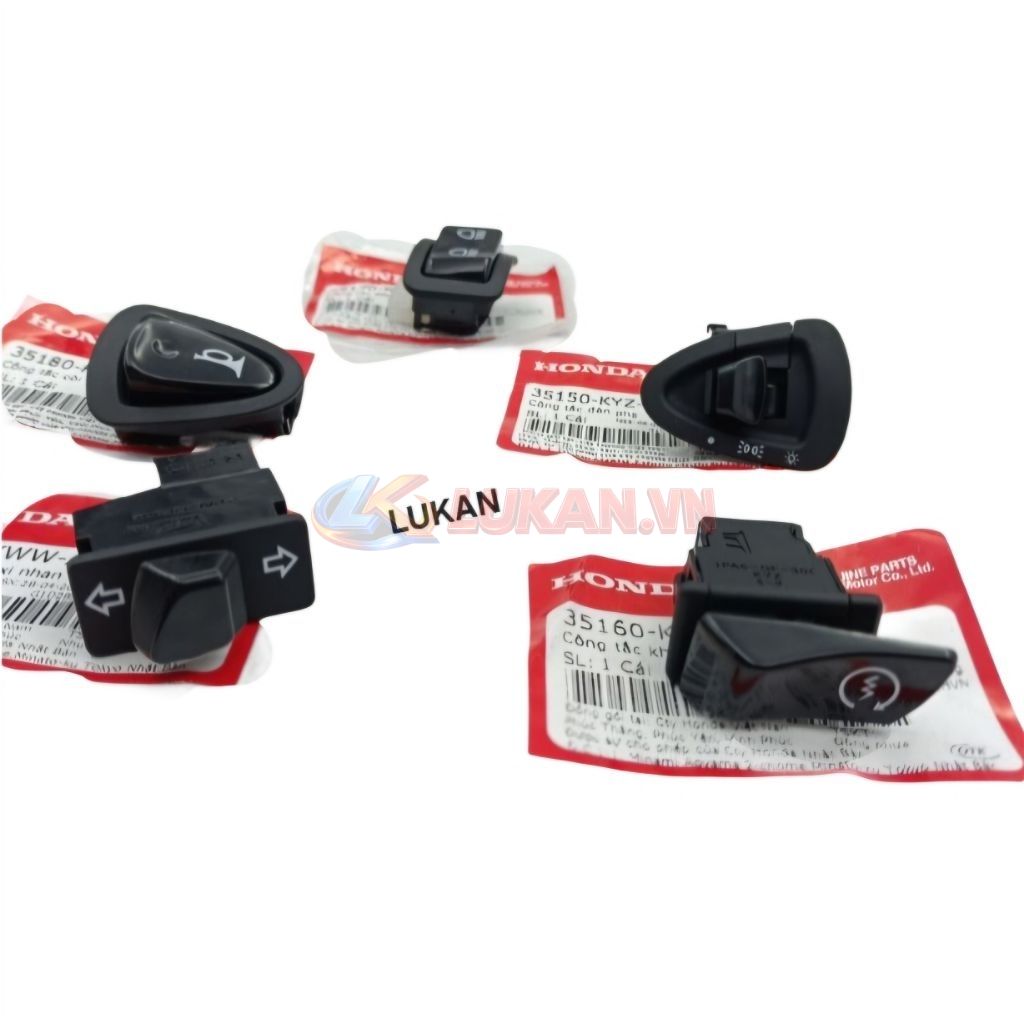 Bộ 5 nút bật, công tắc điện xe FUTURE X 125... zin Honda - Ảnh 3