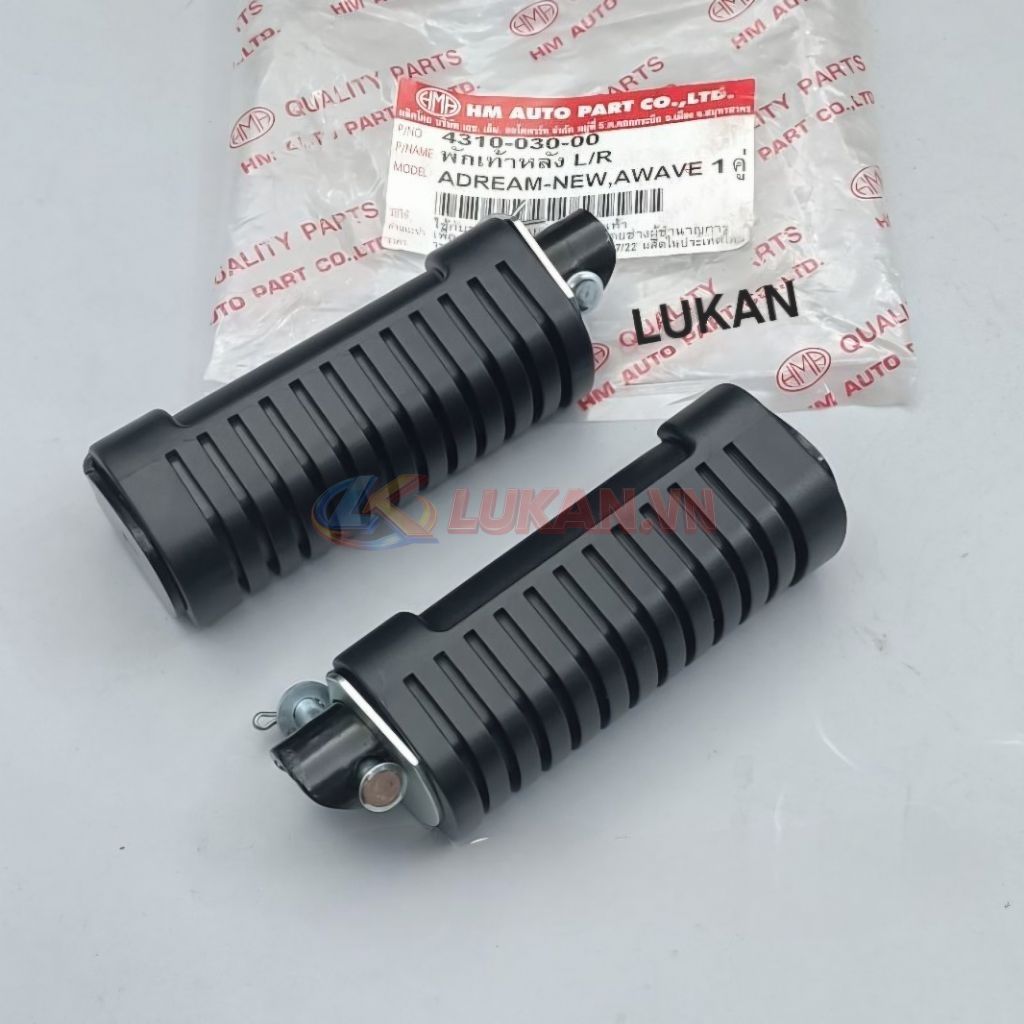 Cặp cao su gác chân sau xe WAVE Thái, DREAM Lùn... nhập Thái
