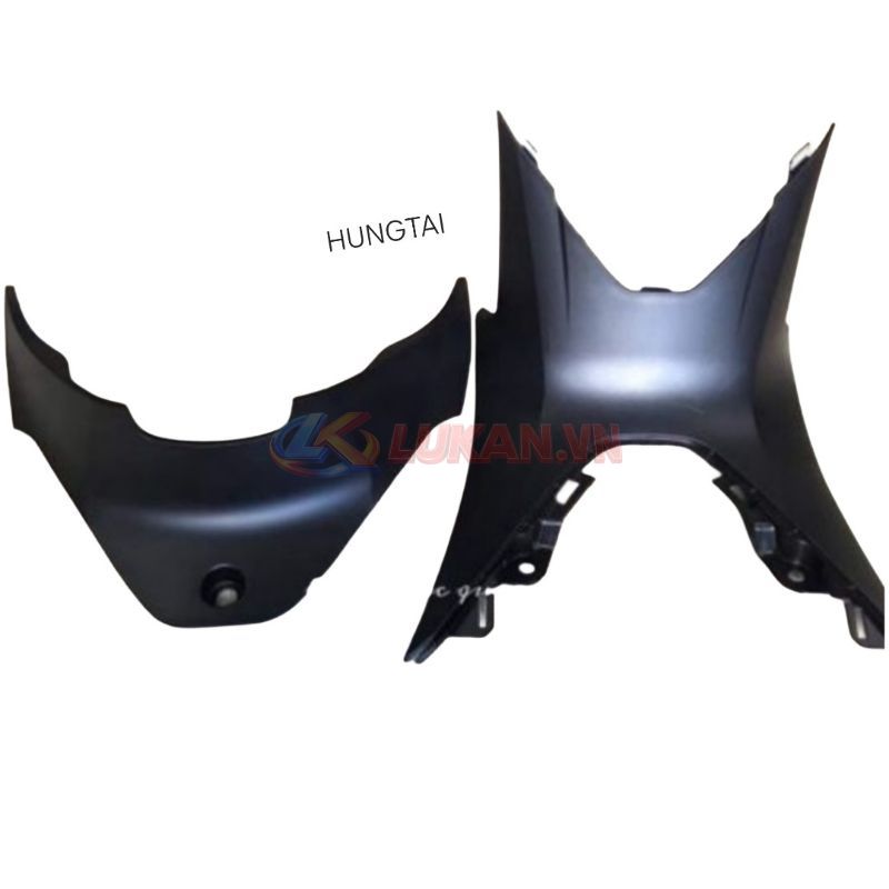 2 Ốp nhựa đen lườn giữa baga, bụng xe FUTURE LED, WAVE 125 zin Honda - Ảnh 2
