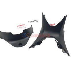 2 Ốp nhựa đen lườn giữa baga, bụng xe FUTURE LED, WAVE 125 zin Honda